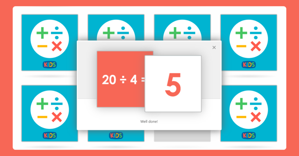 Multiplication and Division Memory Card Game