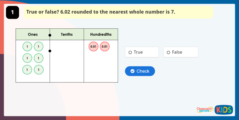 Year 5 Rounding Decimals | Classroom Secrets Kids