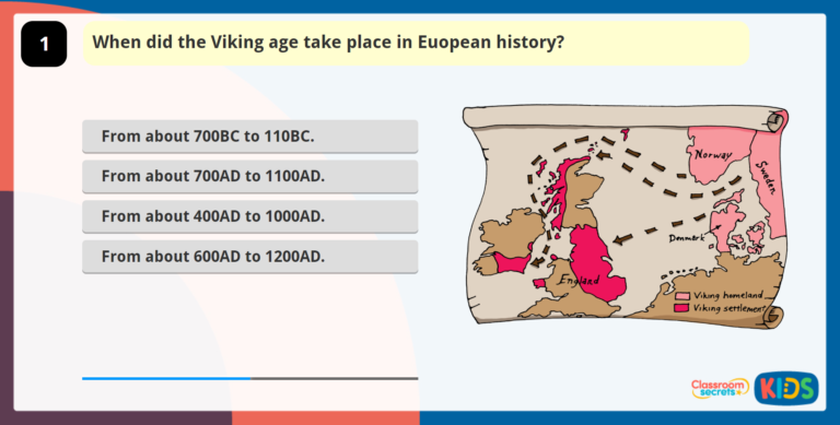 Year 6 The Vikings Quiz | Classroom Secrets Kids