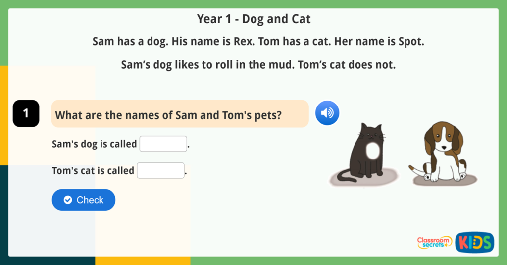 Year 1 Online Reading Games