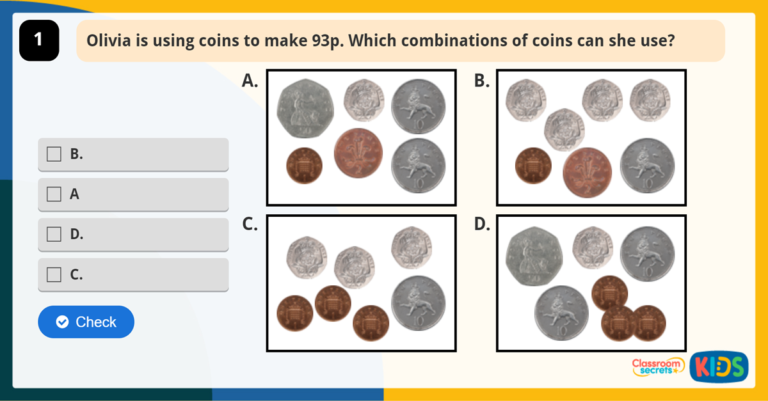 Year 2 Select Money Game | Classroom Secrets Kids