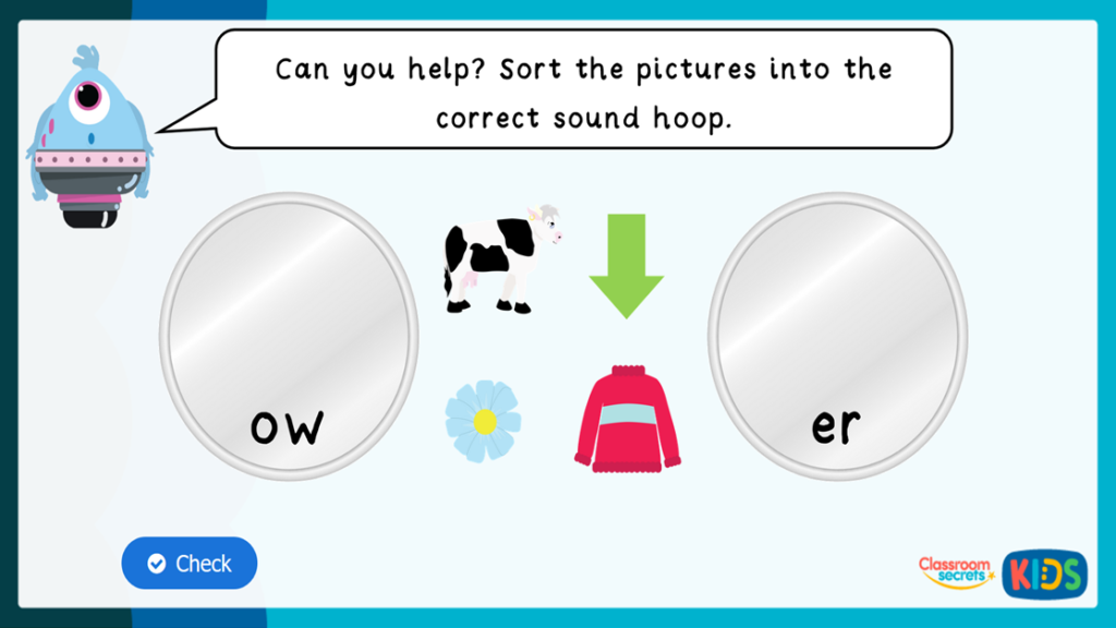 Phase 3 Phonics Match Pictures to Sounds Game 4