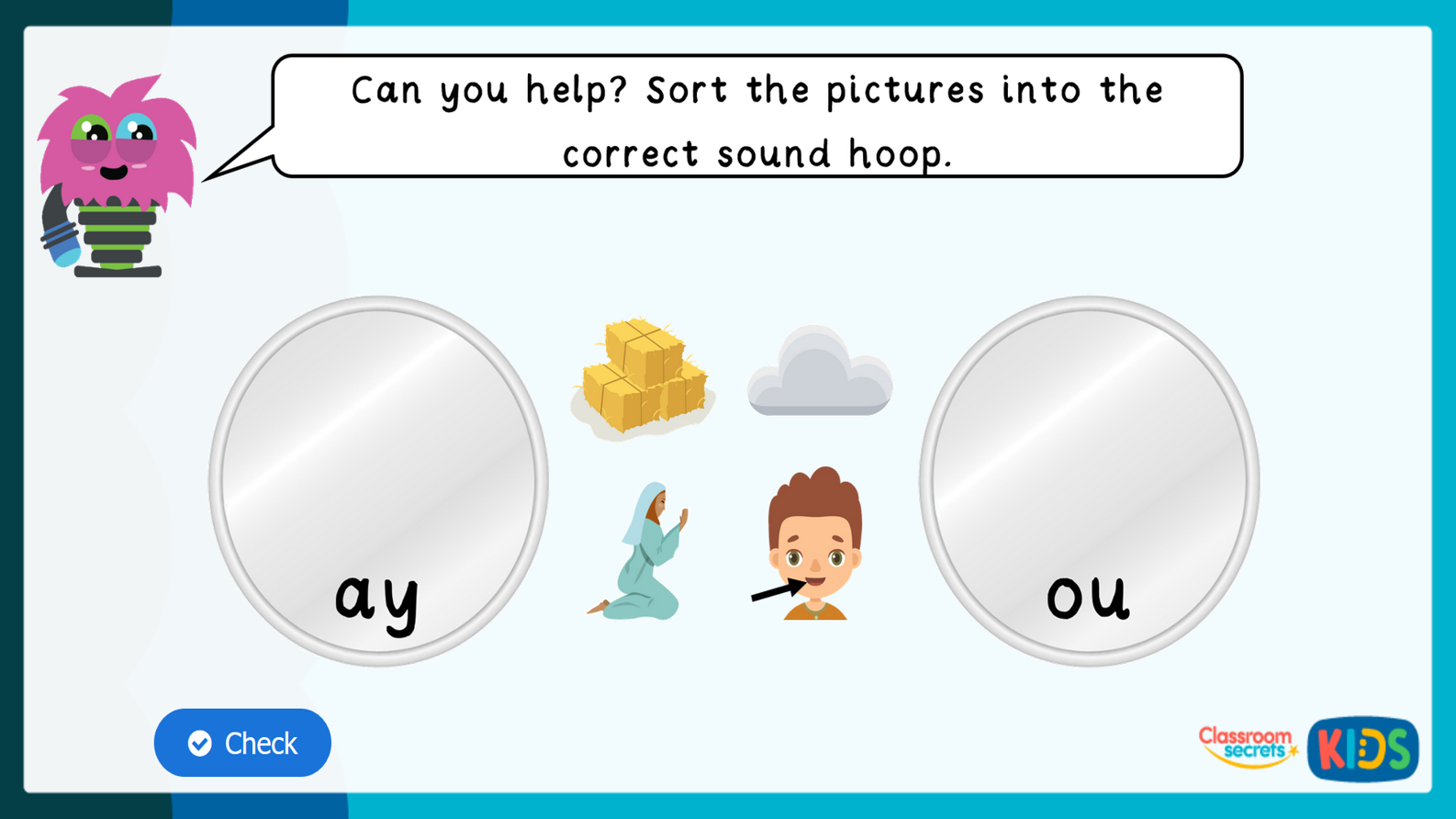 phase 5 phonics match pictures to sounds game 1 classroom secrets kids