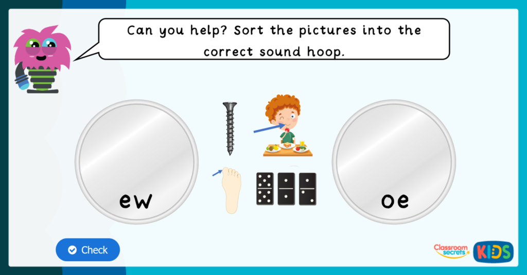 Phase 5 Phonics Match Pictures to Sounds Game 2