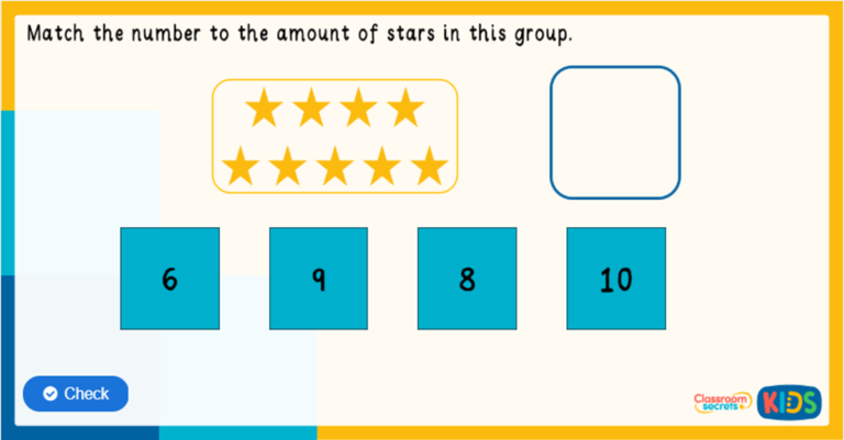 Reception Count and Match Game 0-10 | Classroom Secrets Kids