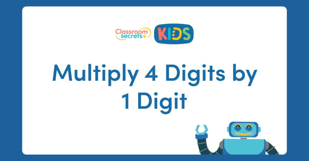 Multiply 4 Digits by 1 Digit Video Tutorial