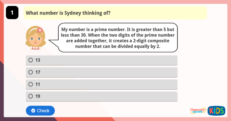 Year 6 Prime Numbers Game | Classroom Secrets Kids