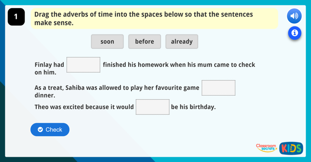 Year 3 Using Adverbs to Express Time and Place | Classroom Secrets Kids