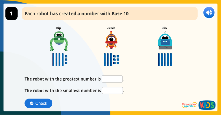 Year 1 Order Numbers Within 50 Game | Classroom Secrets Kids