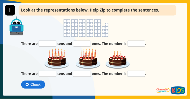 Year 2 Representing Numbers Game | Classroom Secrets Kids