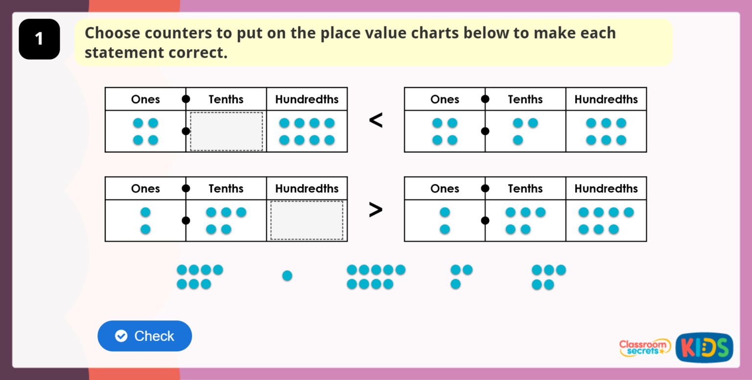 Year 4 Compare Decimals Game | Classroom Secrets Kids