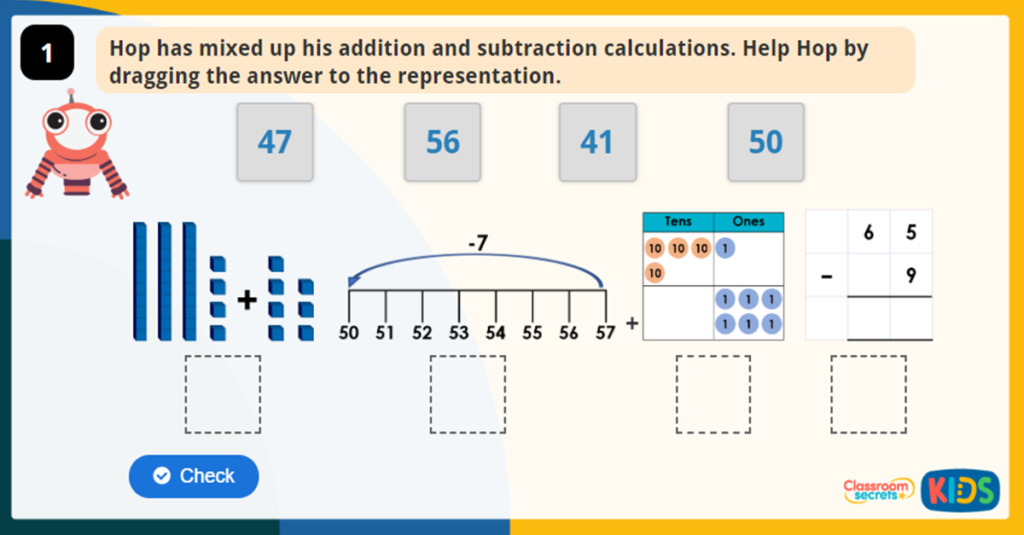 Add and Subtract 2-Digit Numbers