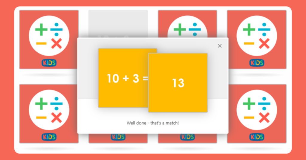 Addition and Subtraction Matching Game