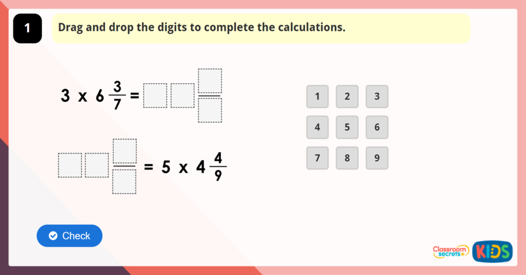 Multiply Fractions by Integers Activity