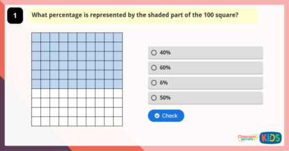 Year 6 Fractions to Percentages Activity