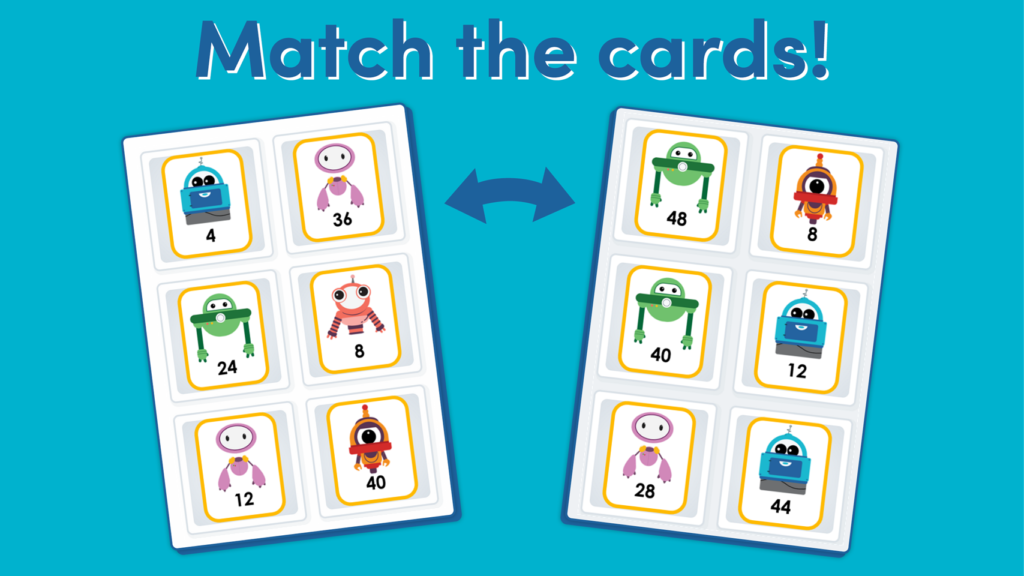 Year 3 Count in Multiples of 8 Matching Game