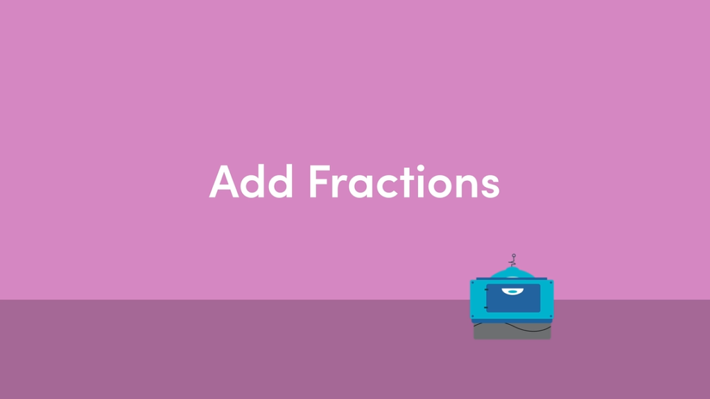 Year 5 Add Fractions Interactive Animation