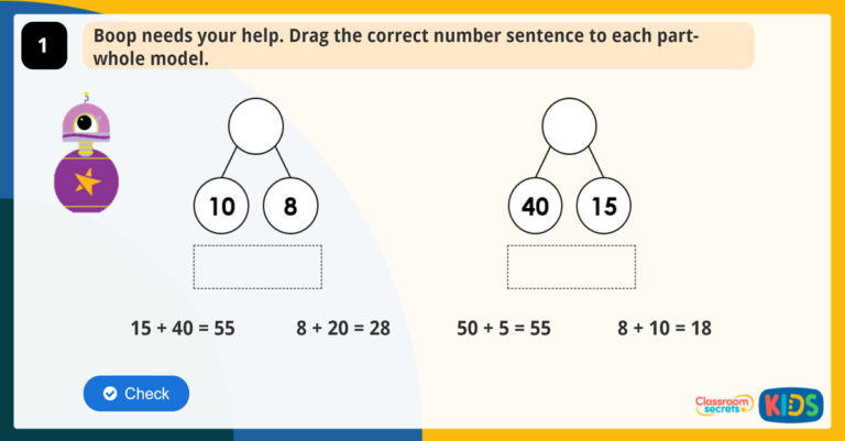 Year 2 Tens and Ones Addition Game | Classroom Secrets Kids