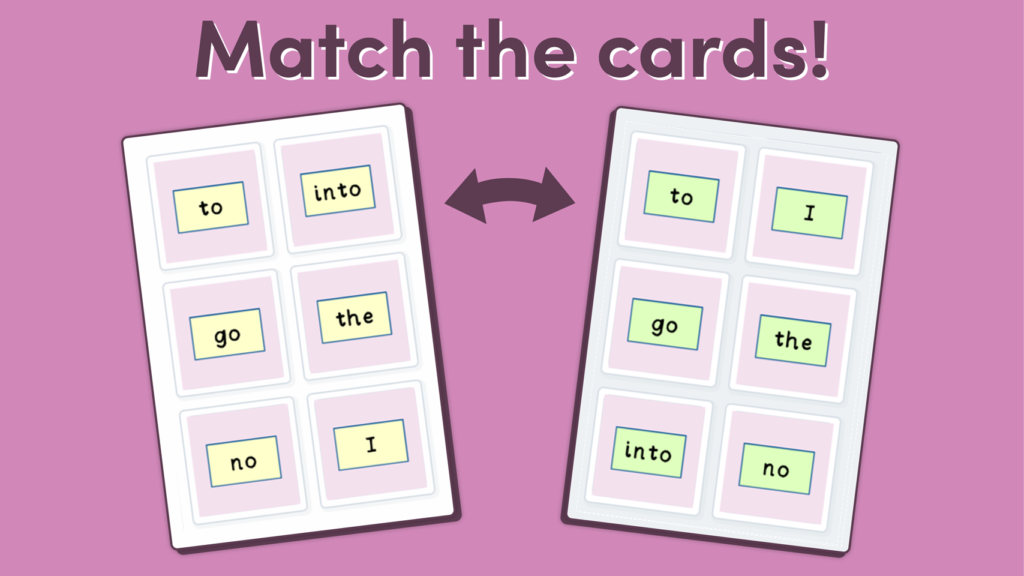 Phonics Phase 2 Tricky Words Game
