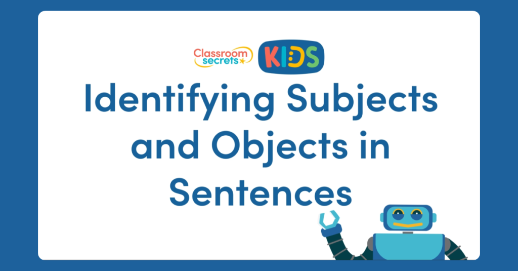Identifying Subjects and Objects Video