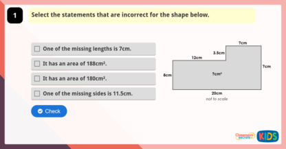 Year 6 Area and Perimeter Game