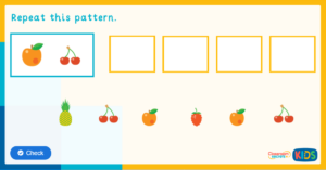 Reception Continuing a Pattern Game | Classroom Secrets Kids