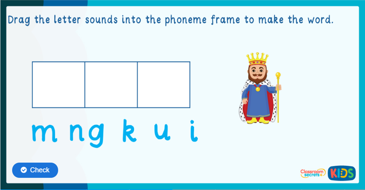 Phonics Phase 3 Segmenting Game 3 | Classroom Secrets Kids