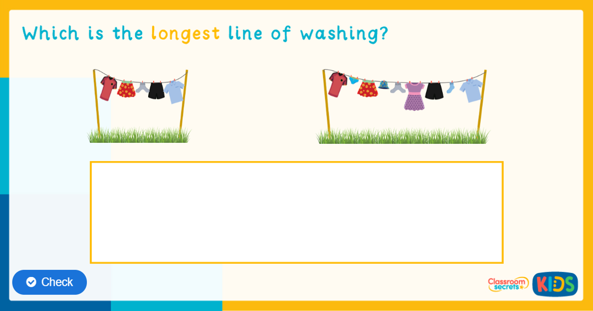 Reception Length Game Classroom Secrets Kids