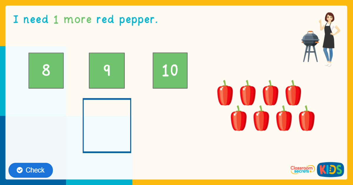 Reception Recalling One More Than Game | Classroom Secrets Kids