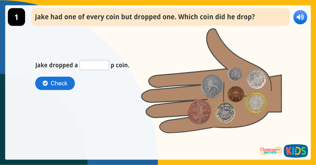 Year 1 Recognise Coins Money Activities