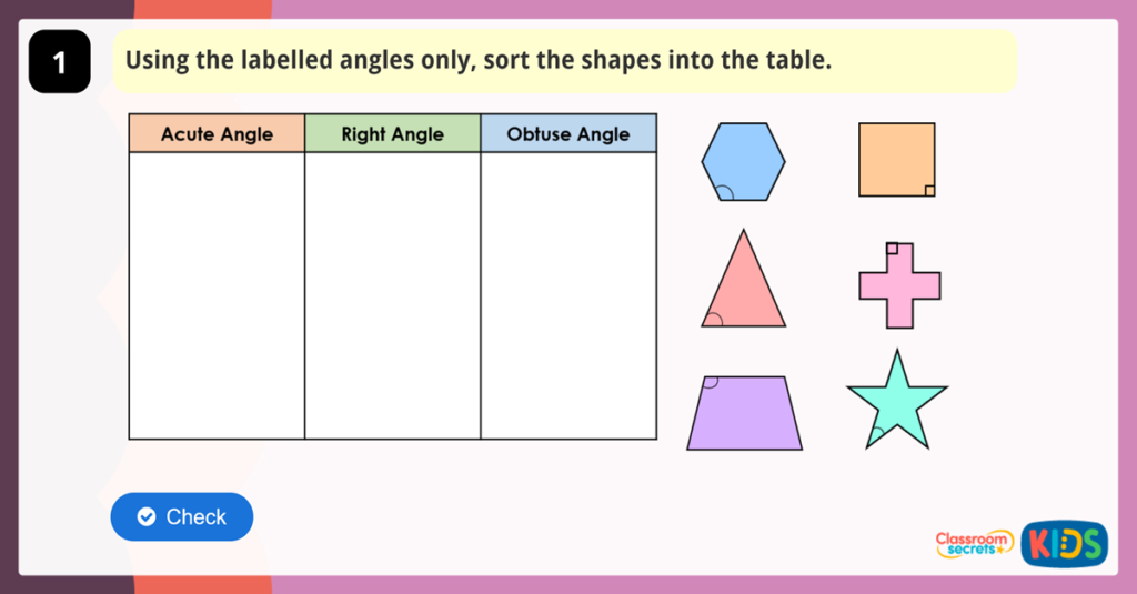 Year 3 Compare Angles Game