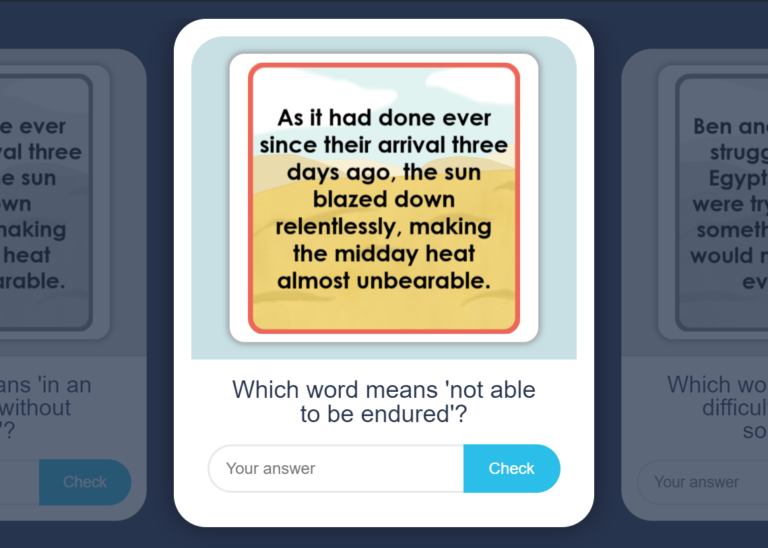 Year 4 Word Meanings Reading Comprehension Flash Cards The Discovery ...