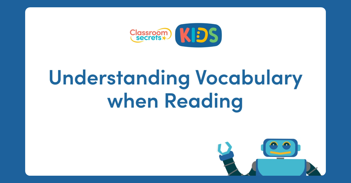 Understanding Vocabulary when Reading Video Tutorial | Classroom ...