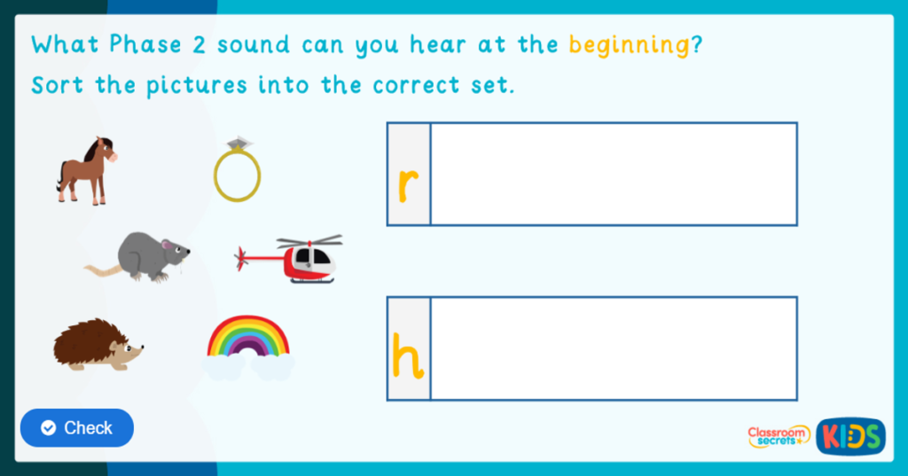 Phase 2 initial sound game