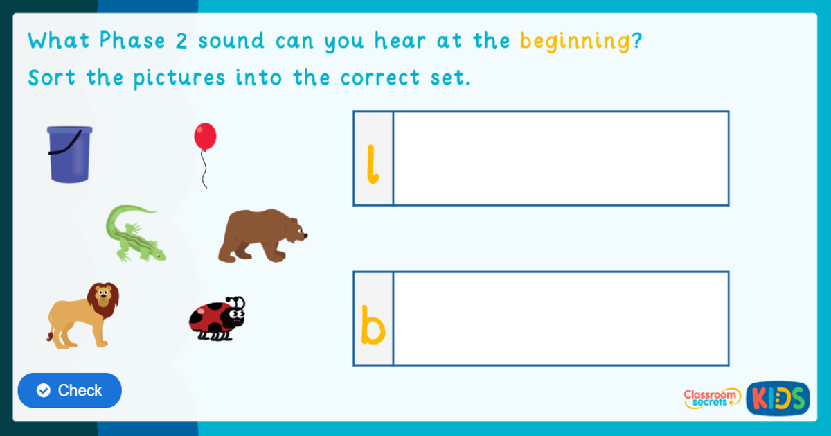 Phonics Phase 2 Identify The Sound Game 5 