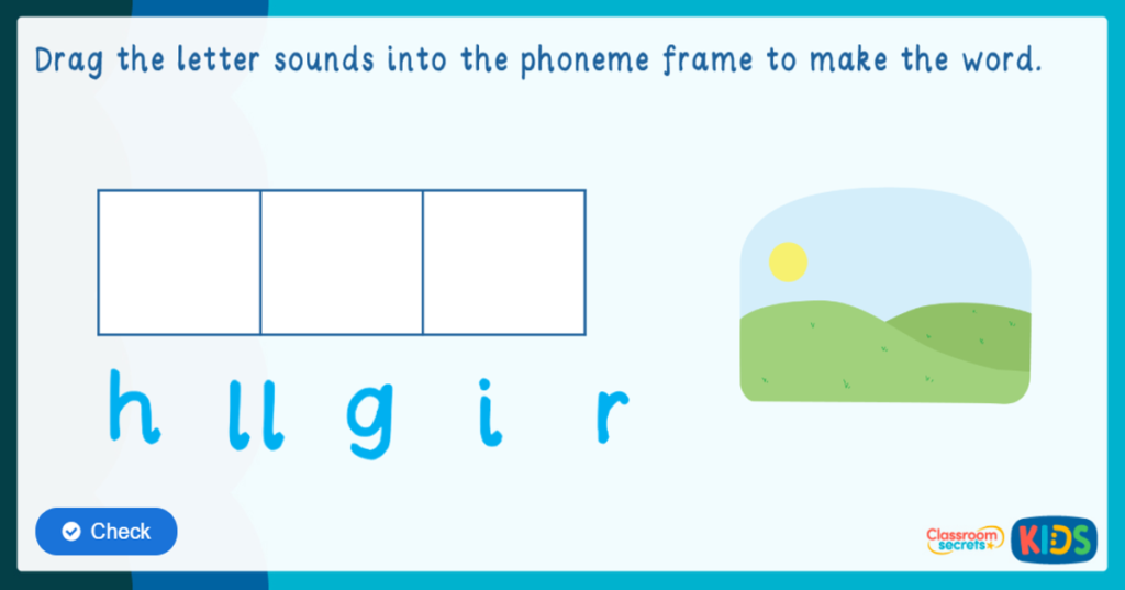 CVC segmenting game