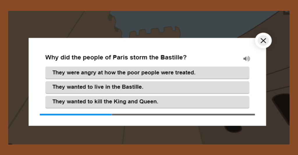 KS2 Bastille Day Interactive Worksheet