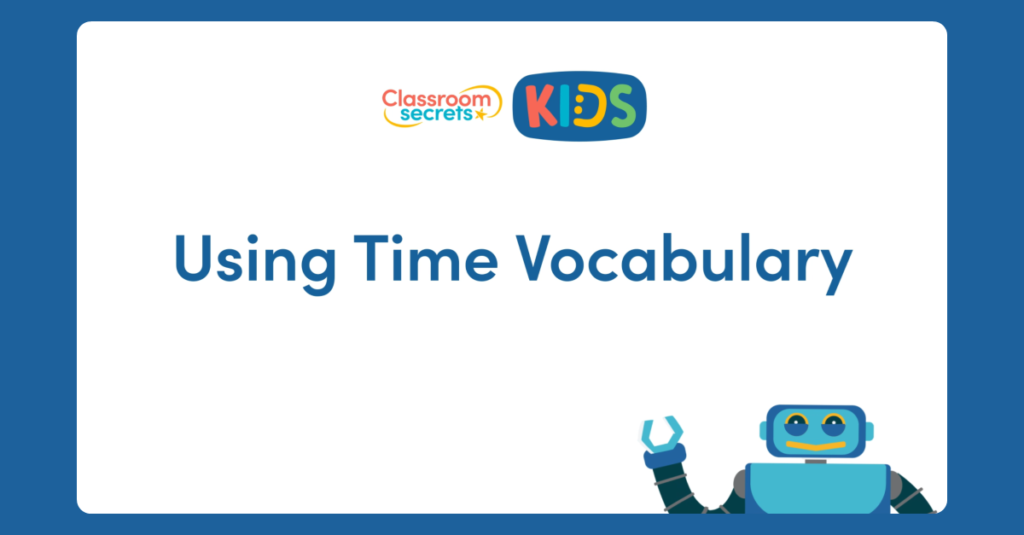 Year 3 Using Time Vocabulary Video