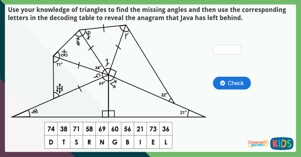 Year 6 Angles in Triangles Challenge