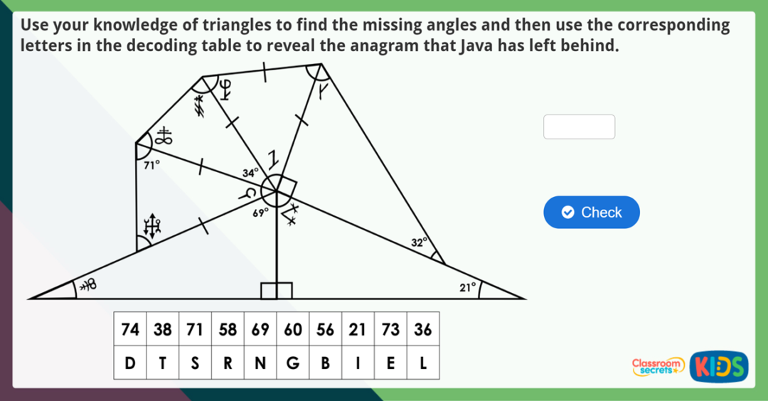 angles problem solving year 6