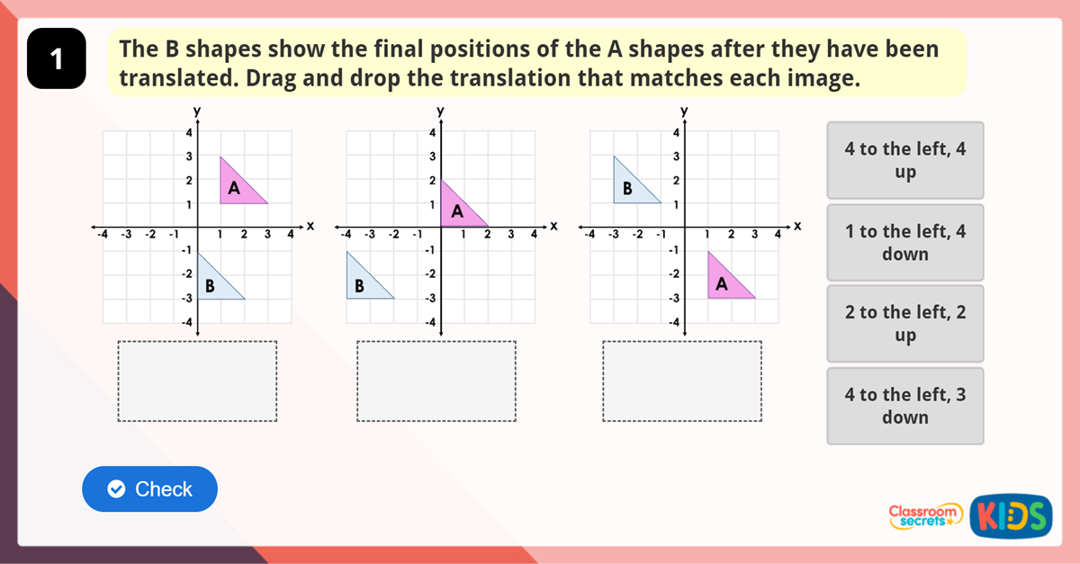 Year 6 Translation and Reflection Game | Classroom Secrets Kids