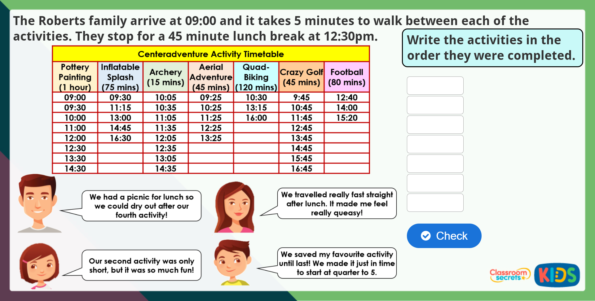 Year 5 Timetables Lesson Classroom Secrets Classroom Secrets
