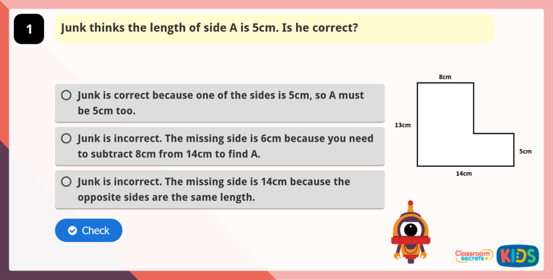 Year 5 Perimeter of Rectilinear Shapes Reasoning Practice | Classroom ...