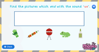 Phonics Phase 5 ue Sound Game in the Phonics Factory | Classroom ...