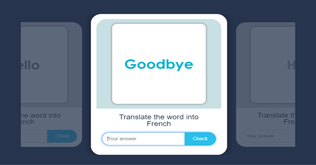 French greetings 2 flash cards activity