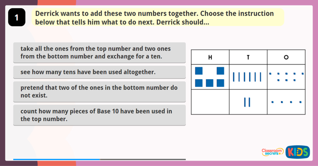 Year 3 Add 2-Digit and 3-Digit Numbers Game | Classroom Secrets Kids