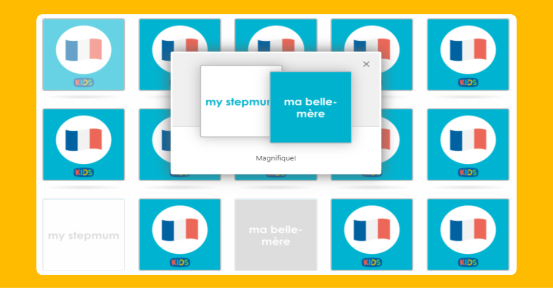 French My Family Matching Game | Classroom Secrets Kids