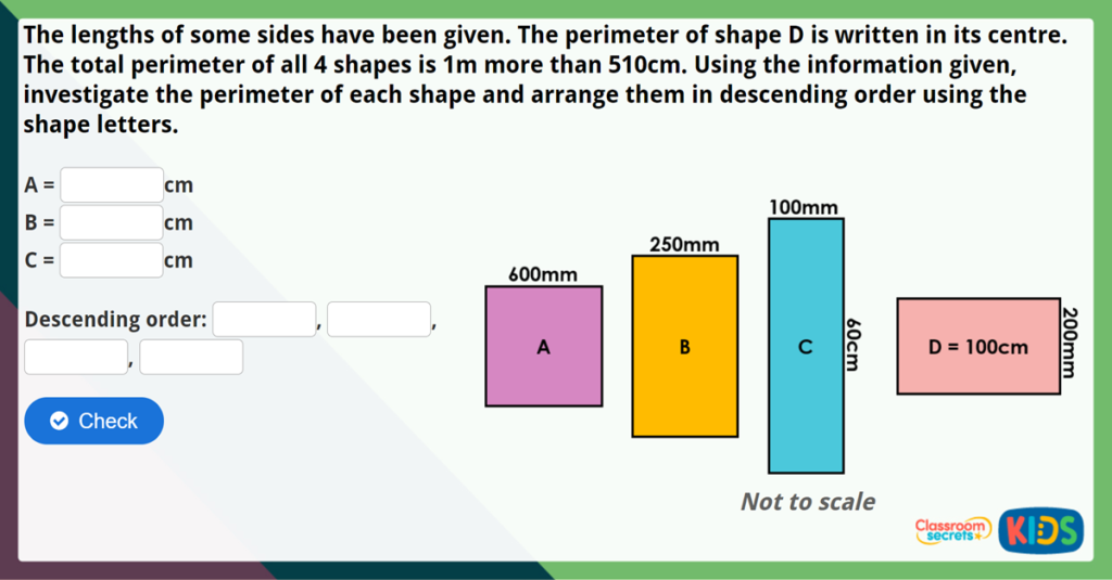 Year 4 Perimeter of a Rectangle