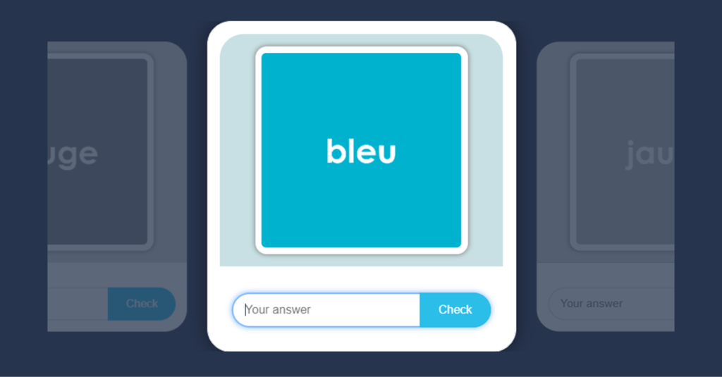 LKS2 French Colours Flash Cards