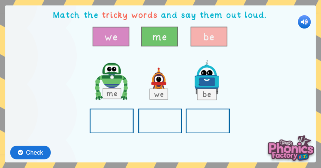 Tricky words game